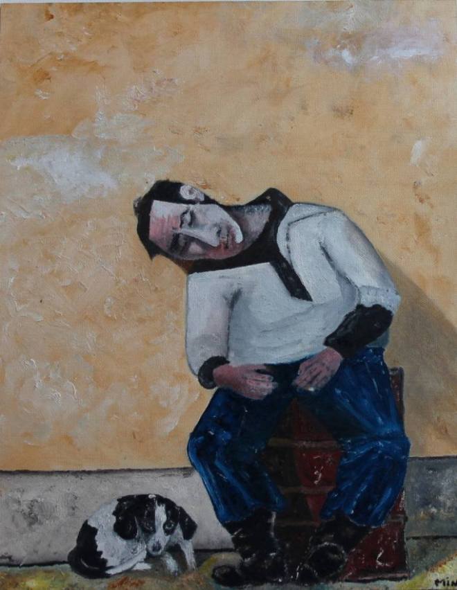 the sleeper Painting by mina piedras